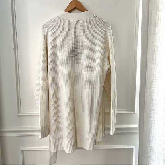 Rails Nora Longline Wrap Wool Cashmere Cardigan With Belt, Cream Size Large NWT - Picture 10 of 10